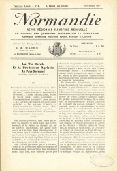 Normandie, revue rgionale illustre mensuelle, n6 - Septembre 1917.