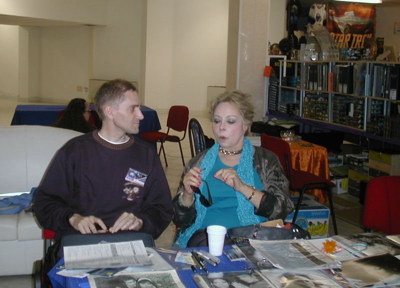 [Arlene Martel e Paolo alla Sticcon 2004]