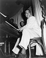 Popular jazz bandleader Duke Ellington, innovator of big band swing