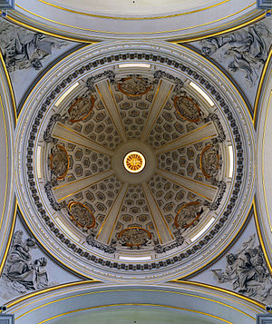 Dome of Bernini's Parish Church in Castel Gandolfo