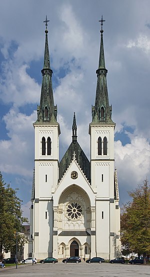Church of the Immaculate Conception in Ostrava. Moravian-Silesian Region, Czech Republic.