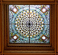 Stained glass ceiling window