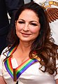 Latin pop sensation Gloria Estefan brought a Cuban flavor to the top of the charts during the 1980s with her band Miami Sound Machine.
