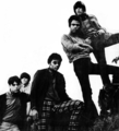 Psychedelic pop band Love, one of the first racially mixed groups, with lead vocalist Arthur Lee