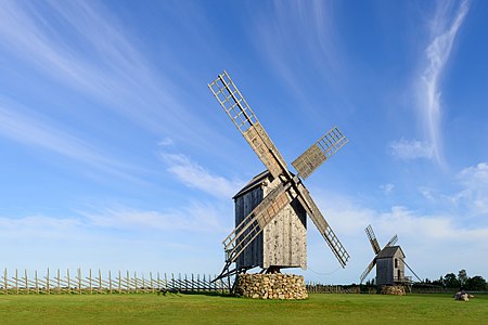 Angla Windmills in Saaremaa