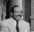 Count Basie, prominent band leader during the big band era, was known for such swing music standards like "One O'Clock Jump" and "April in Paris".