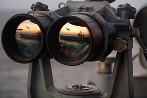 Reflect on Navy binoculars