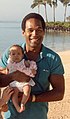 O. J. Simpson, with daughter Sydney Brooke Simpson of African American and European ancestry