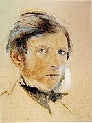 Portraits of John Ruskin, self portrait, 1861