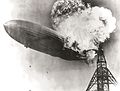 Newsreel footage of the Hindenburg disaster is frequently shown with radio announcer Herbert Morrison's commentary on the zepplin's untimely demise.