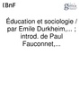 "Durkheim_-_Éducation_et_sociologie.pdf" by User:Jhardy