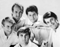 Surf rock group The Beach Boys, featuring Brian Wilson who was responsible for the band's 1966 magnum opus album Pet Sounds.