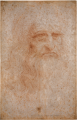119 Leonardo da Vinci - presumed self-portrait - lossless uploaded by CFCF, nominated by CFCF