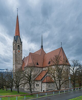 Saint Lawrence church in Schaan, Oberland, Liechtenstein