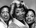 Soul music group Labelle with lead singer Patti Labelle, known for the hit 1975 tune "Lady Marmalade", a song which would later be covered on the soundtrack to the 2001 film musical Moulin Rouge!.
