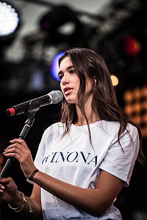 British singer and songwriter Dua Lipa at the SWR3 New Pop Festival 2016
