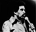African-American stand up comedian Richard Pryor, known for confronting American racism on stage and in his multiple Grammy-winning albums.