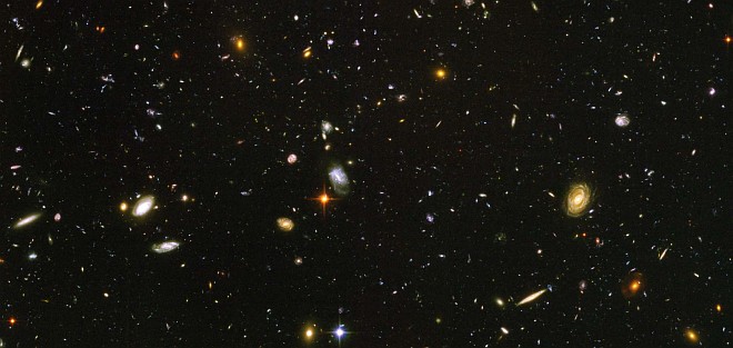 Nearly 10,000 Galaxies of Various Shapes, Sizes, and Colors are Revealed in this Hubble Ultra Deep Field Snapshot Taken Between September 24, 2003 and January 16, 2004 by NASA's Earth-orbiting Hubble Space Telescope. Photo Credit: Hubble Sees Galaxies Galore, March 9, 2004, STScI-PRC2004-07a, NASA's Earth-orbiting Hubble Space Telescope; European Space Agency (ESA, http://www.esa.int), Hubble Ultra Deep Field Team (HUDF), S. Beckwith (STScI, http://www.stsci.edu/), National Aeronautics and Space Administration (NASA, http://www.nasa.gov), Government of the United States of America (USA).