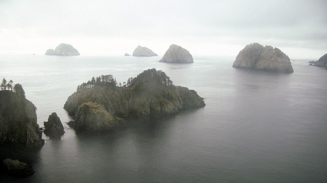 Chiswell Island Group in the Gulf of Alaska (1989), State of Alaska, USA. Photo Credit: M. Nishimoto, Alaska Image Library, United States Fish and Wildlife Service Digital Library System (http://images.fws.gov, AMNWR/0000029/Nishimoto M), United States Fish and Wildlife Service (FWS, http://www.fws.gov), United States Department of the Interior (http://www.doi.gov), Government of the United States of America (USA).