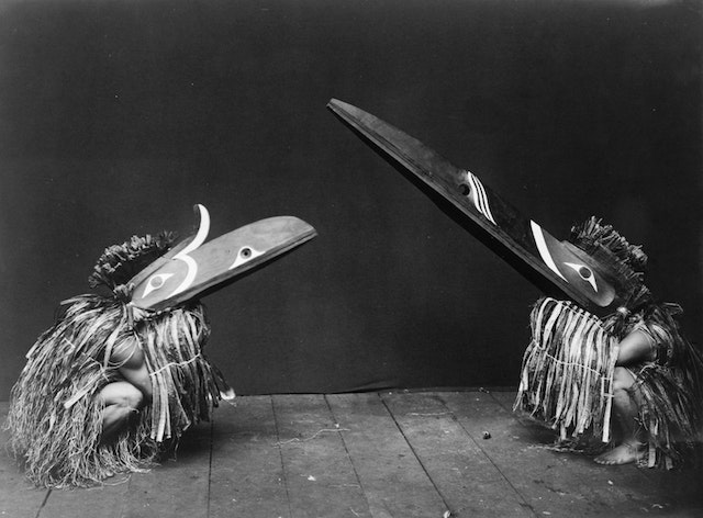 Edward Curtis’ Photographs of Kwakwaka’wakw Ceremonial Dress and Masks (ca. 1914)