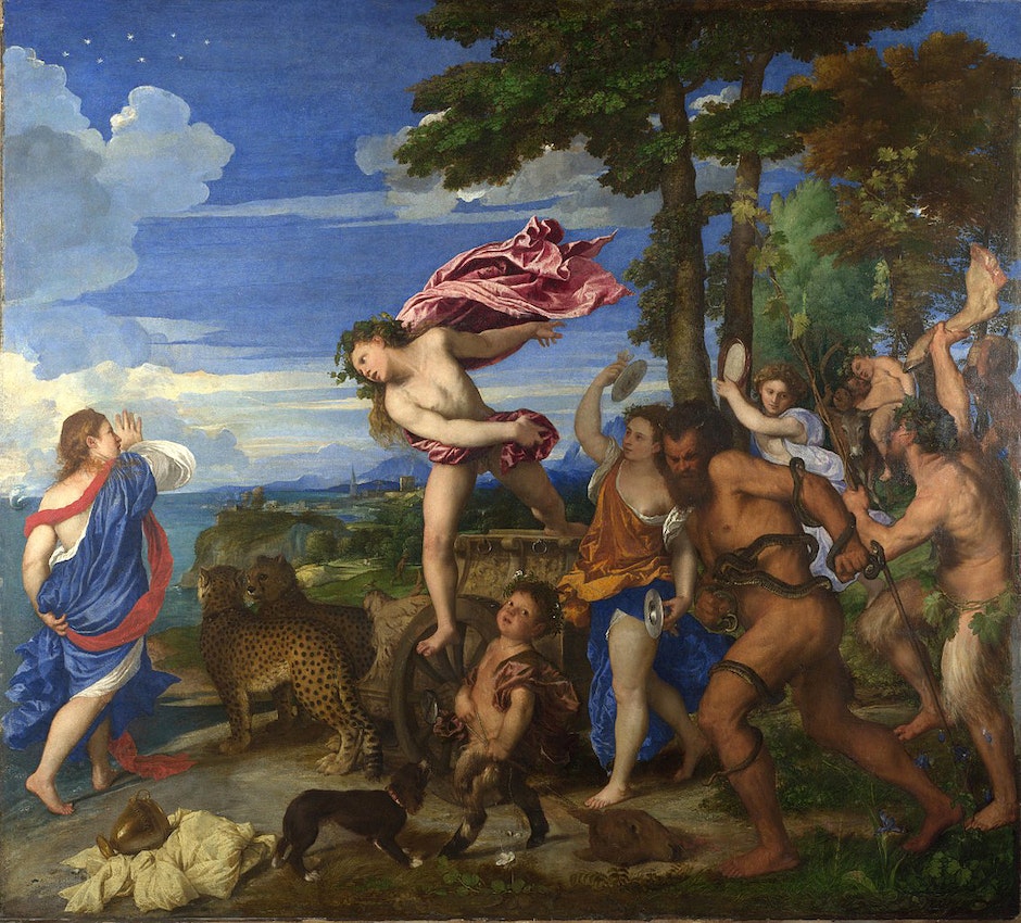 Titian Bacchus and Ariadne)
caption={Titian, *Bacchus and Ariadne*, 1523 — <a href=_https_/commons.wikimedia.org/wiki/File_Titian_Bacchus_and_Ariadne.jpg__Source_/a__.html class=