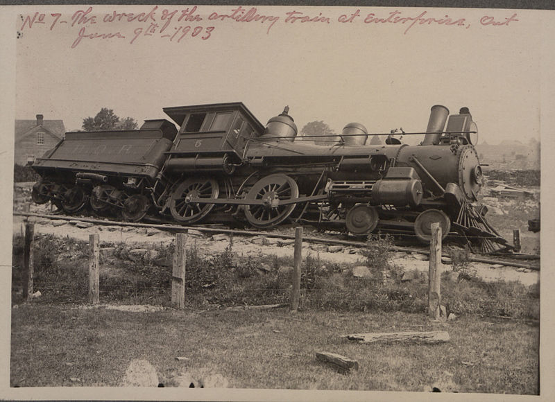 File:The wreck of the artillery train at Enterprise, Ontario, June 9, 1903 (HS85-10-14100-7).jpg