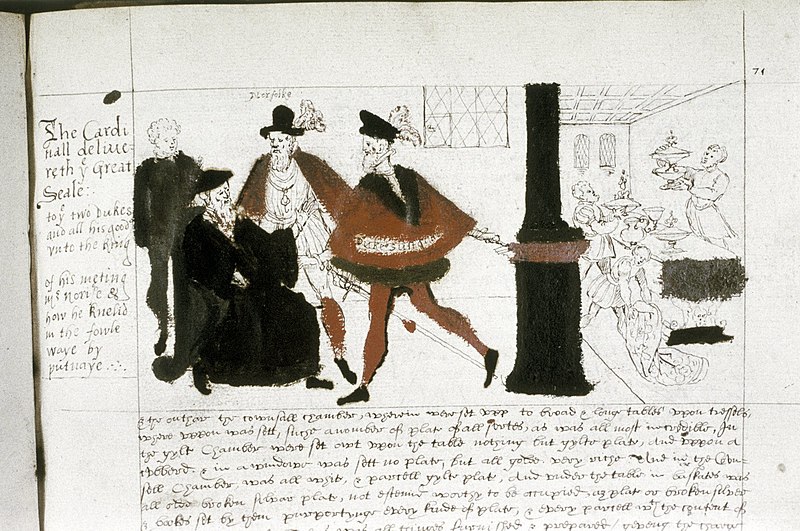 File:Wolsey delivers the Great Seal to the Dukes of Norfolk and Suffolk.jpg
