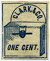 1857, Clark & Co., New York, #46L1, Forgery C