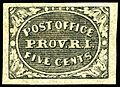 Providence, RI 5¢, 1846 imperforate