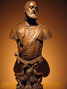 Bronze bust of Emperor Charles V, by Leone & Pompeo Leoni, c. 1553.