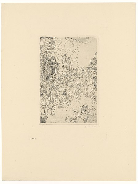 File:Christ Mocked, print by James Ensor, 1886, Prints Department, Royal Library of Belgium, F 27004.jpg