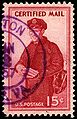 15¢, 1955, Certified Mail