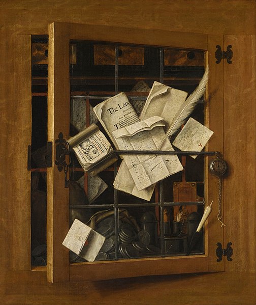 File:Cornelis Norbertus Gijsbrechts - Trompe l'oeil of an open cabinet.jpg