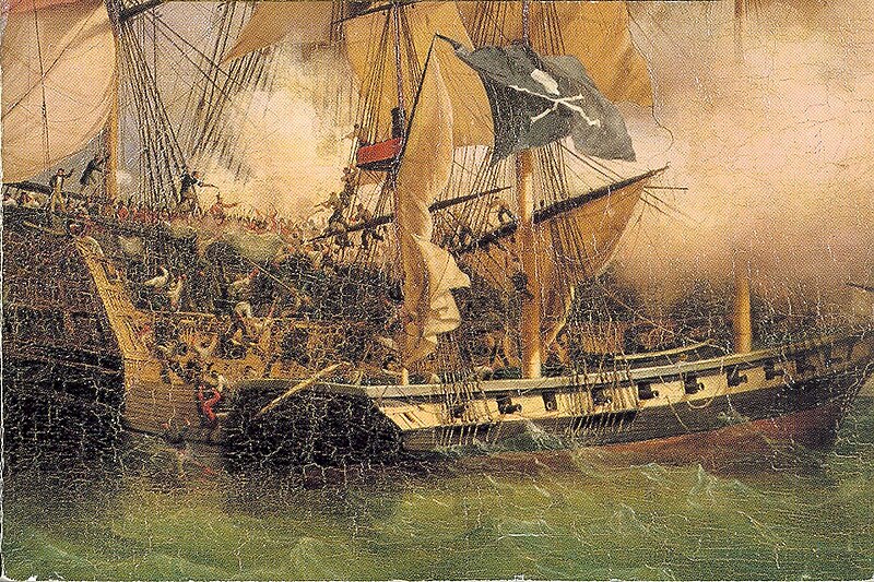 File:Painting of a pirate ship (after 1852), after Ambroise Louis Garneray.jpg