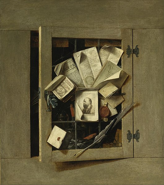 File:Cornelis Norbertus Gijsbrechts - An Open Cupboard Door - 1665.jpg