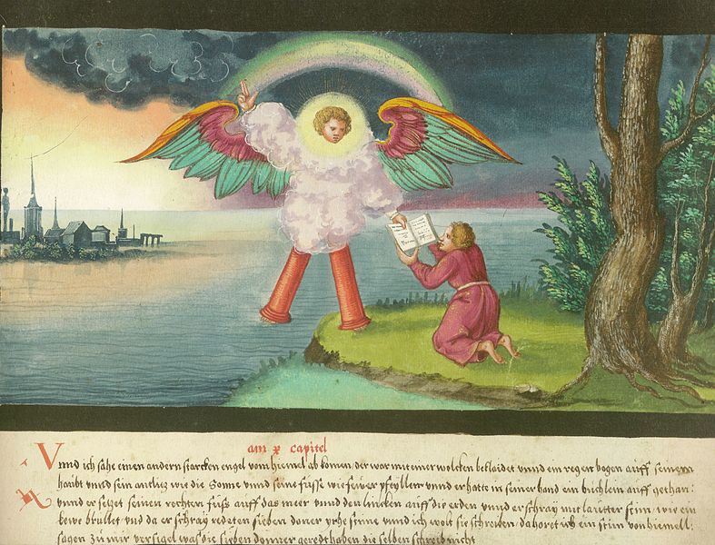 File:Augsburger Wunderzeichenbuch — Folio 184- Johannes und der Engel.jpg