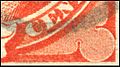 Edwin M. Stanton, 7¢ detail showing secret marks
