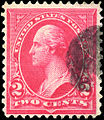 George Washington, 2¢, type III, pink