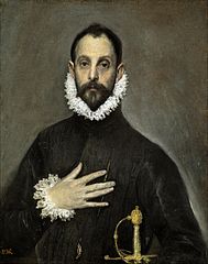 El Caballero de la mano en el pecho. (1578-80)