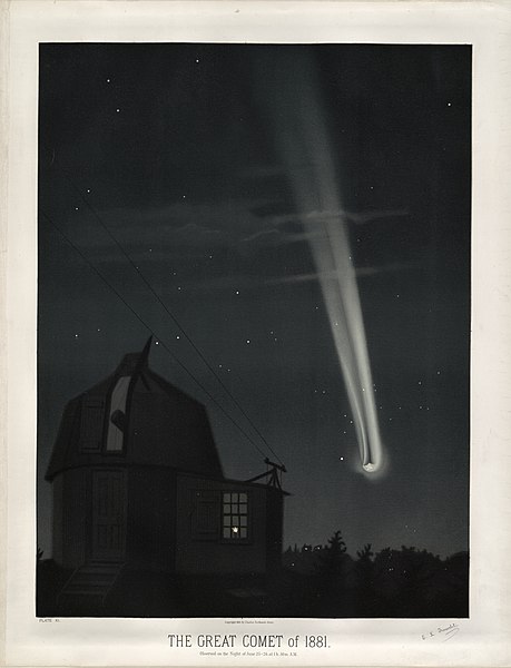 File:Trouvelot - The great comet of 1881 - 1881.jpg