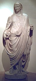 Marble statue of Augustus.