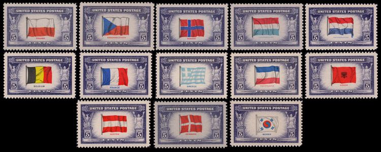 Overrun countries stamps