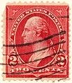 George Washington, 2¢, type III, carmine