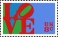 LOVE Stamp, 8c, 1973, designed by Robert Indiana