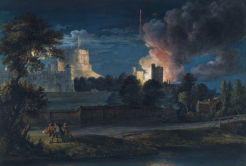 File:Paul Sandby - Windsor Castle from Datchet Lane on a rejoicing night, 1768 - Google Art Project.jpg