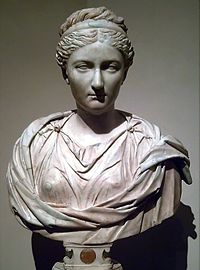 Bust of Vibia Sabina, c. 130 AD.